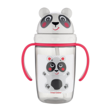 Canpol Sport itatópohár szívószállal 400 ml (9h+) - Panda itatópohár