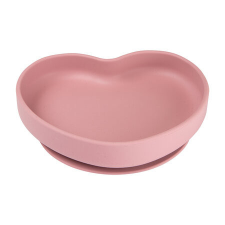  Canpol Szilikonos tányér tapadókoronggal HEART - Pink babaétkészlet
