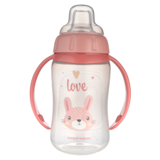 Canpol Tanulópohár szilikon ivócsőrrel CUTE ANIMALS 320ml nyuszi babaétkészlet