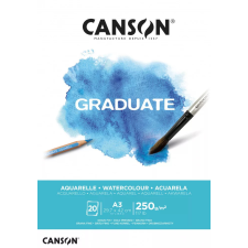 CANSON Graduate Akvarellpapír tömb A3 - 250 g - Graduate Watercolour (20 ív) decoupage papír