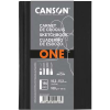 CANSON One 196 lapos 10,2x15,2 cm álló tájolású sima rajzpapírfüzet - Fekete (C200005567)
