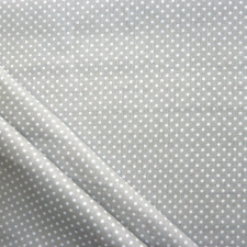 Canvas Aprópöttyös pamutvászon - világosszürke méteráru
