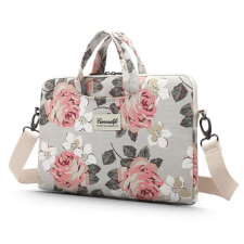 CANVASLIFE SLEEVE Fehér Rózsás 15-16" Pántos Laptop Táska számítógéptáska