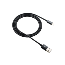 Canyon CNE-CFI3B USB-A - Lightning kábel 1m fekete kábel és adapter