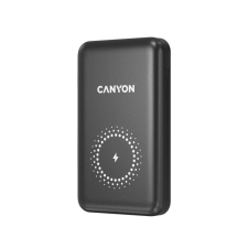 Canyon CNS-CPB1001B 10000mAh Power Bank vezeték nélküli töltés funkcióval fekete power bank