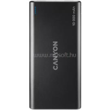 Canyon PB-108 10000mAh LiPo powerbank fekete (Lightning bemenet) (CNE-CPB1008B) power bank
