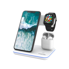 Canyon WS-302 3az1-ben vezeték nélküli töltőállvány (CNS-WCS302W) (CNS-WCS302W) mobiltelefon kellék