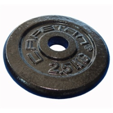 Capetan® 2,5kg acél súlytárcsa kalapácslakk felülettel 31mm lukátmérővel kézisúlyzó