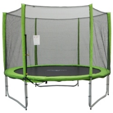 Capetan Capetan® Selector Lime 427cm 180Kg terhelhetőséggel - hosszú védőháló tartóoszlopokkal, extra megerő trambulin szett