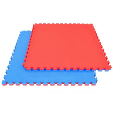  Capetan® Floor Line 100x100x4cm puzzle tatami padló kék/piros, védőszegéllyel, 100kg/m3 sűrűség puzzle, kirakós