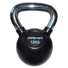 Capetan® Professional Line 12Kg Chromozott nyelű gumival bevont acél kettlebell kettlebell