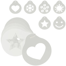  Cappuccino díszítő sablon 6 darab konyhai eszköz