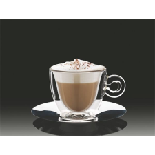 . Cappuccinos csésze rozsdamentes aljjal, duplafalú, 2db-os szett, 16, 5cl "Thermo" ajándéktárgy