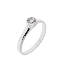 Capri Manhattan Fehér Zafír 14kt 0.20ct Eljegyzési gyűrű gyűrű