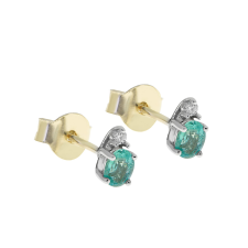  Capri One&amp;Only Gyémánt és Smaragd 14kt 0.29ct Fülbevaló fülbevaló