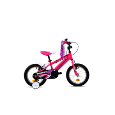Capriolo Rocket 14" hátra tekerhető gyerek kerékpár Pink gyermek kerékpár