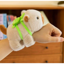  Capybara plüss, csuklóra tehető, vajszínű plüssfigura