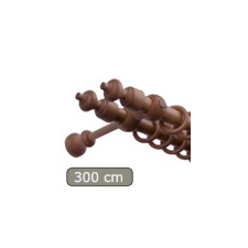  Carballo fa karnis cseresznye, kétsoros, 300 cm karnis, függönyrúd