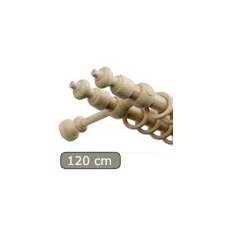  Carballo fa karnis natúr, kétsoros, 120 cm karnis, függönyrúd