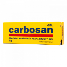 Carbosan szájnyálkahártyán alkalmazott gél 5 g gyógyhatású készítmény