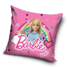 Carbotex Barbie: szivárványos párnahuzat, poliészter - 40 x 40 cm lakástextília