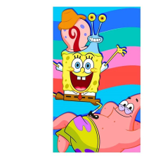 Carbotex Dětský ručník Sponge Bob s Patrickem a Garym 30 × 50 cm lakástextília