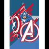 Carbotex Kids Towel Avengers Captain America 30 × 50 cm (040134-LICENC074A)