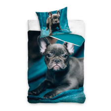 Carbotex Kutyás ágyneműhuzat french bulldog 140x200cm 70x90cm lakástextília