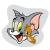 Carbotex Tom és Jerry formapárna, díszpárna 32x32 cm