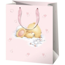 Cardex Exkluzív Forever Friends macis rózsaszín ajándéktáska 18x23x10cm ajándéktasak