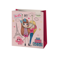 Cardex Green Grass Bestie lányos közepes méretű ajándéktáska 20x9x23cm ajándéktasak