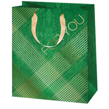 Cardex Zöld, For You felirattal közepes méretű prémium ajándéktáska 18x10x23cm ajándéktasak