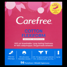  Carefree tisztasági betét 56 db Cotton Flexiform intim higiénia