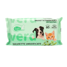 Carezze bambusz és zöld tea illatú nedves törlőkendő kisállatoknak – 60 db macskafelszerelés