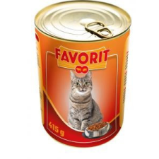 Cargill Favorit macskaeledel konzerv marhás-májas 415g macskaeledel