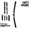  Carguard 55736N Ablaktörlő 16/40 cm - 10 db adapterrel