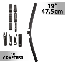  Carguard 55739N Ablaktörlő 19/47,5 cm - 10 db adapterrel ablaktörlő lapát