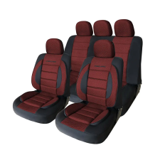 CARGUARD Autós üléshuzat szett - bordó / fekete - 11 db-os - HSA013 ülésbetét, üléshuzat