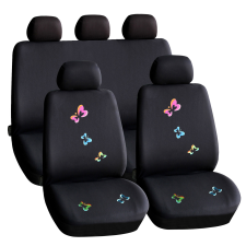 CARGUARD Autós üléshuzat szett - pillangós / fekete - 9 db-os - HSA009 (Autós üléshuzat szett) ülésbetét, üléshuzat