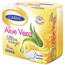 Carin Carin ultra aloe vera ultravékony szárnyas intimbetét 9 db intim higiénia
