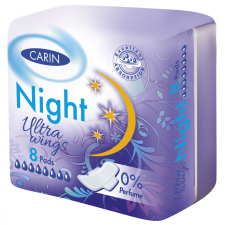  Carin ultra night ultravékony szárnyas intimbetét 8 db intim higiénia