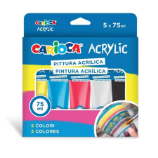 Carioca Acrylic 5x75ml-s akril festék szett - Carioca akrilfesték