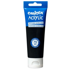 Carioca Acrylic 75ml-s akril festék fekete színben - Carioca akrilfesték