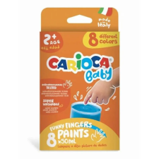 Carioca - Baby ujjfesték 8x50 ml kréta, festék és papír