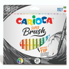 Carioca Ecsetvégű filctoll szett 20 db-os kiszerelésben – Carioca filctoll, marker