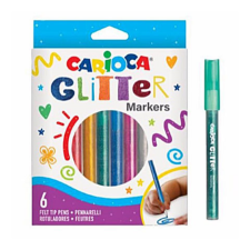 Carioca Glitteres filctoll 6 db-os szett - Carioca filctoll, marker