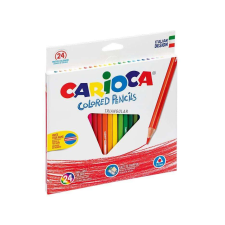 Carioca Háromszög színes ceruza szett hegyezovel 24db - Carioca színes ceruza