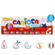 Carioca Joy lemosható 50 db-os filctoll készlet félméteres csomagolásban filctoll, marker