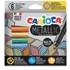 Carioca Metallic MaxiTip 6db-os filctoll szett - Carioca filctoll, marker