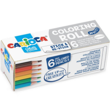 Carioca Öntapadós mini színezőhenger 6db mini ceruzával - Carioca színes ceruza